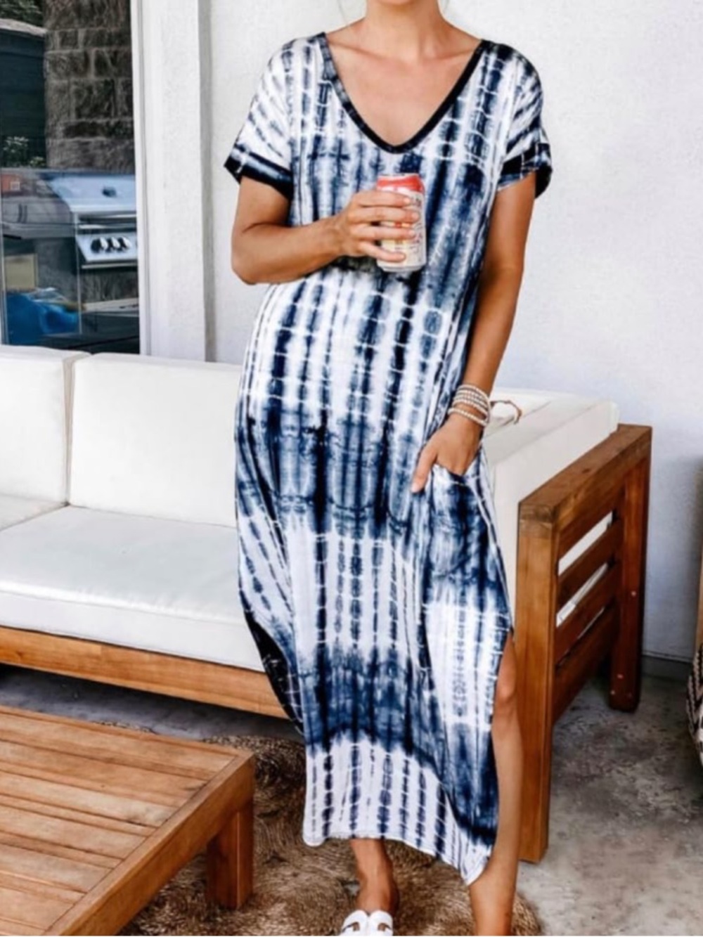 NWT Heimish USA tie dye maxi dress